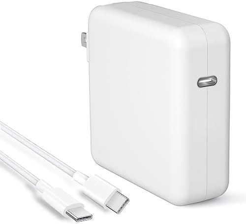 109W Mac Book Pro Charger - Fast USB C Power Adapter Compatible for MacBook Pro 16 15 13in, MacBook Air 13in, 2021 2020 2019 2018, Fit for USB C & Type C Devices, Include 6.6ft USB C to USB C Cable
