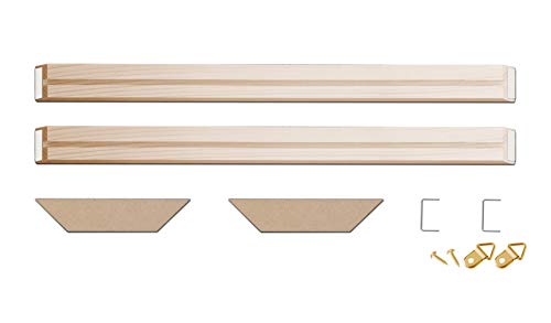 DIY Solid Wood Canvas Frame Kit 16 Inch x 2PCs for Oil Painting