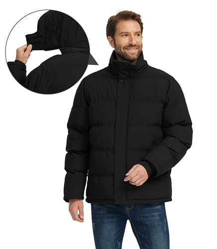 wantdo Men's Warm Winter Coat Waterproof Puffer Jacket Windproof Thicken Outwear2