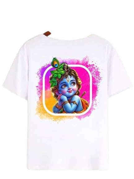 Image of Kids Boys Printed Round Neck Stylish Polyester T-Shirt