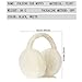 Ear Warmers Fashionable and Cute Girls' Soft Ear Muffs Warm Ear Muffs Plush Solid-Colour Winter Ear Protection(2pcs-White)