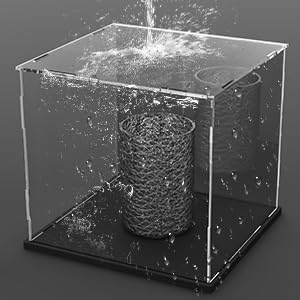 Image of Acrylic Display Case for Collectibles | Dustproof Transparent Showcase Box for Action Figures, Miniatures & Models | Countertop Cube with Protective Film ((10x10x12 inch; 25x25x30cm))
