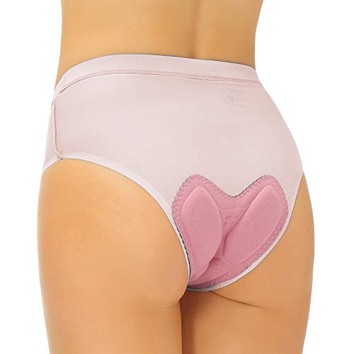 THRLEGBIRD Women s Cycling Underwear 3D Padded Bike Shorts Underwear Bicycle Briefs MTB Undershorts Light Pink