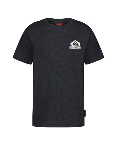 Image of Quiksilver Boys' Short Sleeve Logo Graphic T-Shirt, Soft & Comfortable, Regular Fit