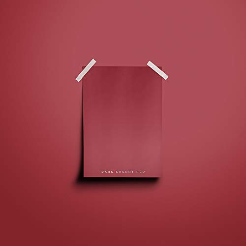 Hemway Matte Shabby Chic Chalk Based Furniture Paint 1L Dark Cherry Red Suitable For Interior Furniture, Wardrobes, Shelves, Tables And Chairs, Quick Drying Chalky Finish Smooth Touch #TOP3