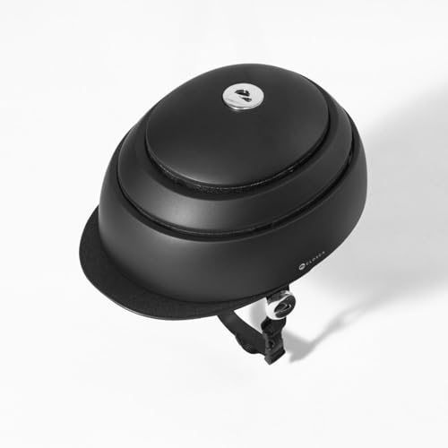Casco de bicicleta para mujer y hombre plegable con visera sol e impactos