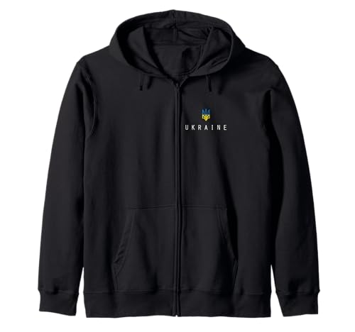 Sudadera con capucha de Ucrania Tryzub Flag Trident Military Sudadera con Capucha