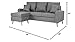 Divano Roma Furniture Mid Century Modern Linen Fabric Small Space Sectional Sofa with Reversible Chaise (Light Grey)
