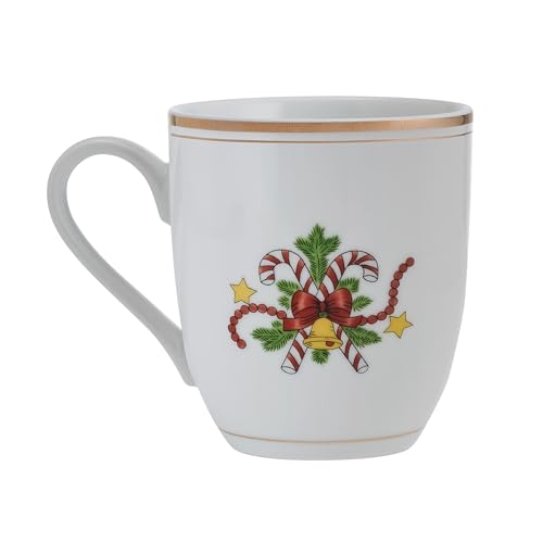Set de 4 mugs porcelana Fitz & Floyd Navidad 12 oz miniatura 6