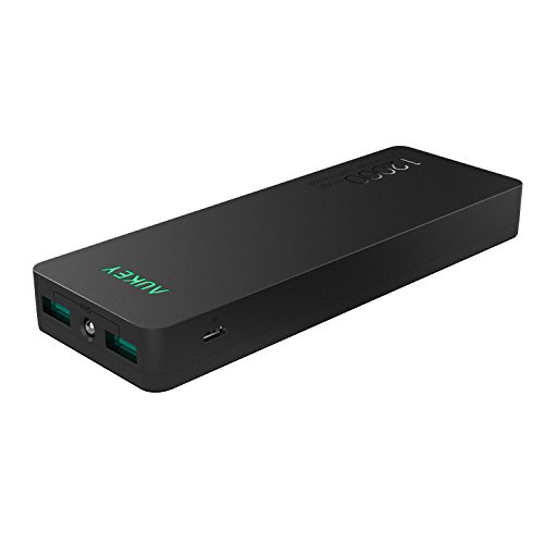 Aukey 12000mAh Power Bank for Android and USB Powered Devices (Black)