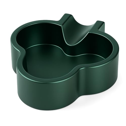 Image of Stash-Pro Premium Metal Cigar Ashtray - Polished Heat-Resistant Design with Non-Slip Base - Deluxe Edition for Indoor & Outdoor Use (Clubs Green)