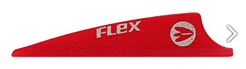 Fletches Pack 40 Stück Vanes F43S Flex 43mm Pfeilefedern (Dark Red) Cover