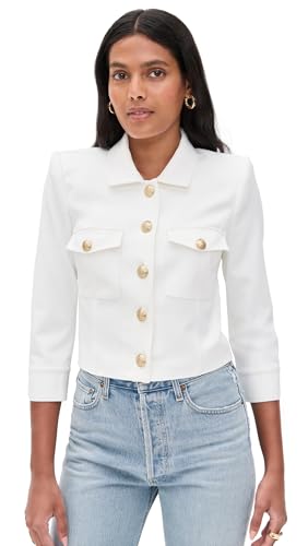 L'AGENCE Women's Kumi Cropped Fitted Jacket