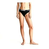 Calvin Klein Damen 2er Pack Strings Baumwolle mit Stretch, Mehrfarbig (Black/Grey Heather), M