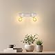 Kimjo Deckenstrahler 2 Flammig - Deckenleuchte E27 2 Flammig Weiss - Strahler Deckenlampe E27 Deckenspots Modern 350° Schwenkbar für Wohnzimmer Schlafzimmer Küche Nein Leuchtmittel Max. 60W