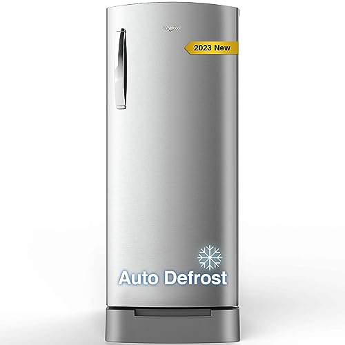 Image of Whirlpool 236 L 4 Star Inverter Direct-Cool Single Door Refrigerator (260 IMPRO PLUS ROY 4S INV ALPHA STEEL-Z, Alpha Steel, Auto Defrost Technology, Base Stand with Drawer, 2023 Model)