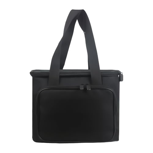 Bolsa de transporte Oxford con múltiples compartimentos, bolsa para cafetera de porciones individuales, bolsa de preparación de viaje, tejido resistente al agua, gran capacidad, estación de bebidas