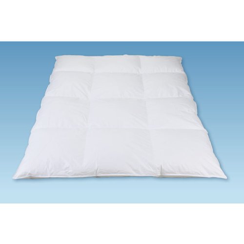 Betten Anne Piumone 15 cm Steg 3 X 4 Cassette 100% Piuma d' oca (bianco Deutsche) 135 X 200 1440 G, bianco, 135 x 200 cm