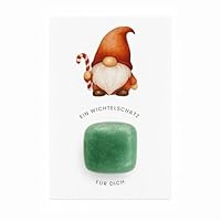 Milaboo® Wichtelschatz als Geschenk und Wichtel Zubehör Weihnachten – Magischer Glücksstein für Kinder, handverlesener Stein (2-3 cm) mit Karte (Wichtel Aventurine)