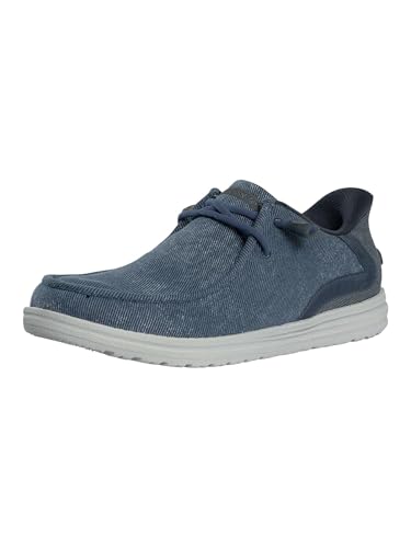 Skechers Melson-Coronado, Zapatillas Hombre, Denim Canvas, 42 EU