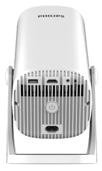 Philips Neopix 250, Heimkino-Beamer, Full HD 1920 x 1080p, um 180 Grad drehbar, Google TV, Spiegelmodus, Wi-Fi 6, Stereoton 2x3 Watt, Weiß – Bild 6