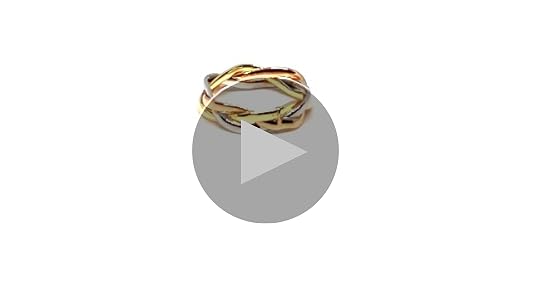 Amazon.com: 14K Tri-Color Gold Intertwined Braided Ring, 5mm Amazon.com: 14K Tri-Color Gold Intertwined Braided Ring, 5mm