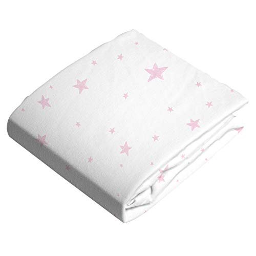 Kushies Changing Pad Cover With Slits For Safety Straps Flannel, Pink Scribble Stars (S347604) #TOP21