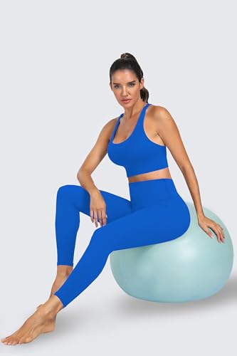 Image of MIRITY 3-Pack Strappy Sports Bras for Women - Criss Cross Back Padded Workout Yoga Top