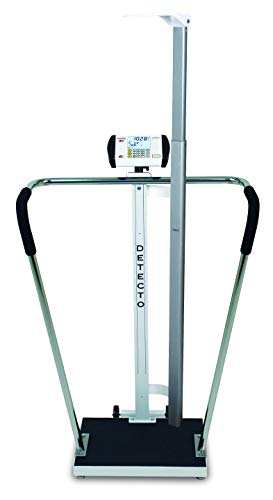 Detecto, 6854DHR-C-AC, Bariatric Scale, Digital, 600lb x .2lb, 270kg x .1kg, 18