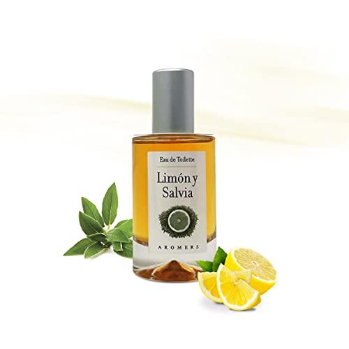 Eau de Toilette - 50 ml - Agua de Colonia para Hombre y para Mujer - Aroma Duradero a Limón y Salvia - Ideal como Perfume y Fragancia Diaria - Aromers Cover
