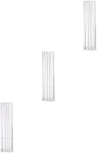 Garneck 3 Peças Cortinas De Janela Brancas Cortinas Semi Transparentes Cortinas Transparentes Persianas De Janela Cortinas Ao Ar Livre Cortinas De Janela Tule Voile Cortinas De Janela
