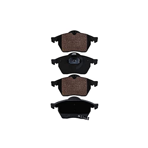 Image of Detroit Axle - Front Ceramic Brake Pads w /Hardware Kit Replacement for Saab 9-3 9-5 - 2pc Set