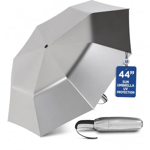 UV-Blocker Sun Umbrella UV Protection Single Canopy - Auto Open, Wind-resistant Sun Umbrella with 50+ UPF (44')