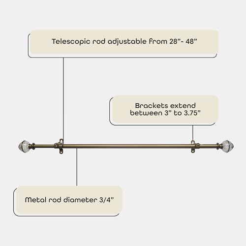 Image of Camino Lancaster Decorative Rod & Finial 28-48