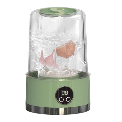 Xijobido Lavadora Pequeña Portátil - Lavadora Compacta,Máquina de Lavar Portátil Sin Cables y Silenciosa para Viaje y Apartamento