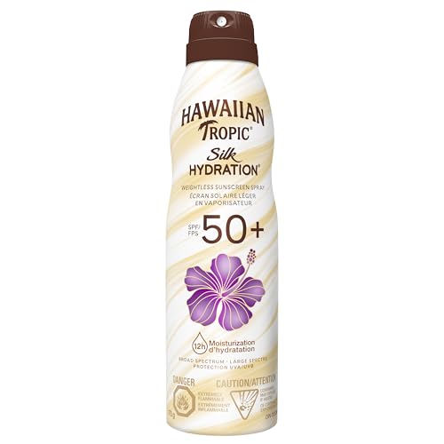 Hawaiian Tropic Weightless Mineral Sunscreen Lotion, SPF 50 | White