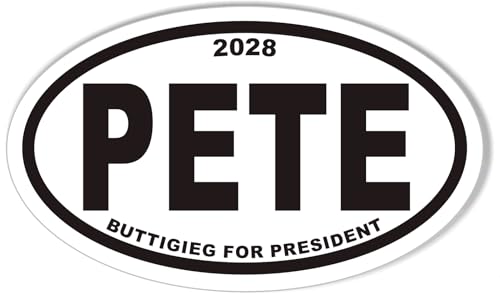 PETE BUTTIGIEG for President 2028 Oval Bumper Sticker