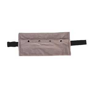 Reptile Sling Carrier, Soft Coral Fleece Lizard Reptile Small Animal Bag with Adjustable Strap, Lizards Travel Sling Adjustable Strap Bearded Dragon Sling for Outdoor Travel Walking(Gray)