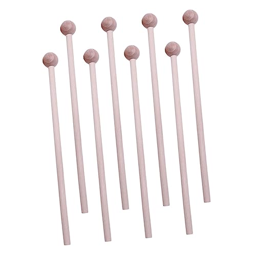 WESIEVYA 8個打楽器用パーカッションマレット な重量バランスと純木製 手指の協調性向上 教育用楽器 クリエイティブなおもちゃ