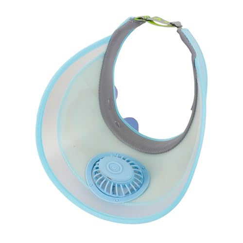 Cute Cartoon Sun Visor Hat with USB Rechargeable Fan Sun Protection Empty Top Wide Brim Sunhat for Boys Girls Outdoor4