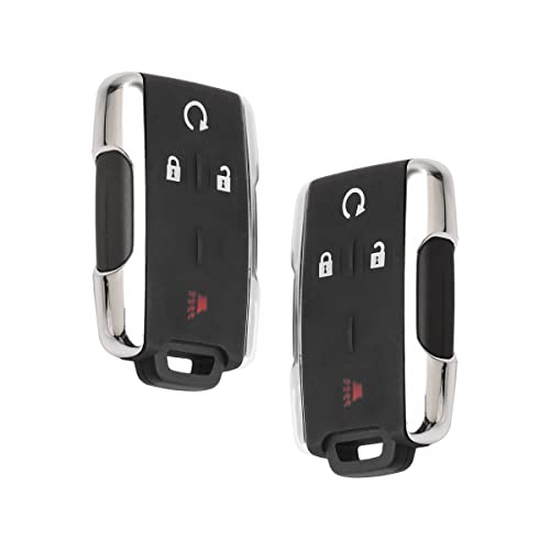 XINXUSONG 2Pcs Compatible with Chevy Silverado Colorado Sierra Canyon 2014-2017 Car Key Fob M3N-32337100 Keyless Control Entry Remote Vehicles Replacement 4 Button