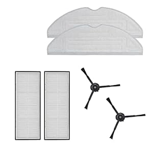 roborock Original Zubehör Set, mit Wischtücher, HEPA Filter und schwarz Seitenbürste für S7/S7 Max Ultra/S7 Maxv Ultra/S7 Pro Ultra/S8/S8 +/S8 Pro Ultra Roboter Staubsauger