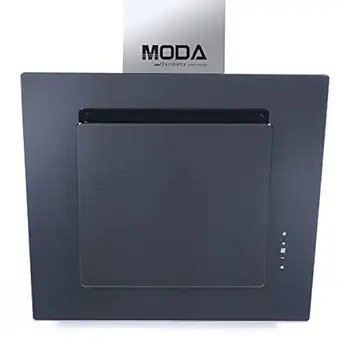 MODA Germany JASPER 60 1080 m3/h Cassette Aluminum Filter Wall Mounted Chimney for Kitchen (2D German Technology, 3 Speed Touch Controlled With Timer, Powerful Italian Motor)