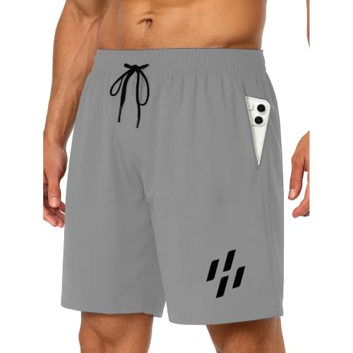 Image of A.A Fashion Zone Men's Casual Elastic Waist Drawstring Shorts with Side Pockets | Comfortable Summer Sports Lounge Gym Beach Shorts | 2 Pack Combo