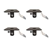 Squirrel Stopper 4-Pack Metal Mounting Flange for 1-inch Poles with Screws
