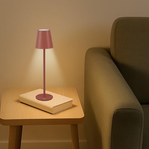 BEPER P207ILI204 Lampada da Tavolo Ricaricabile, Luce LED senza fili, Intensità Regolabile, USB Inclusa – Portatile per Scrivania, Comodino o Esterni