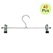 Produktbild 40 X Hosenspanner Hosenbügel aus Metall mit Klammern ca. 28cm (40 Stück)