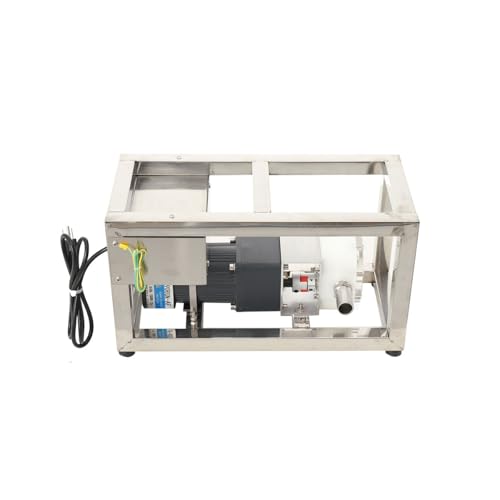 TABODD 10L/Min Honey Transfer Pump Liquid Honey Pump, Stainless Steel Viscous Liquid Paste Pump 90W Electric Food Fluid Gear Pumping Equipment, AC110V 60RPM
