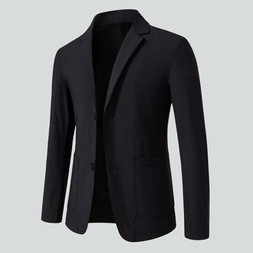 Men's Casual Long Sleeve Blazer Notched Lapel Suit Jackets Dressy Slim Fit Two Button Sports Coat with Pockets2