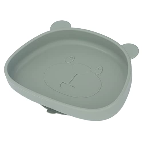 赤ちゃん用シリコンプレート 幼児用吸引プレート パンダ型 こぼれを防ぐ (シリコンプレート)